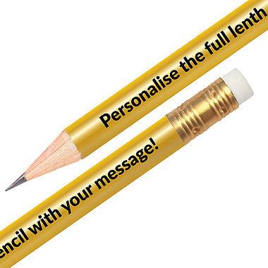 Gold Personalised Pencil