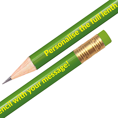 Lime Green Personalised Pencil