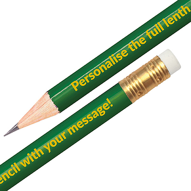 Green Personalised Pencil