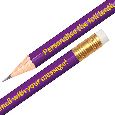 Purple Personalised Pencil