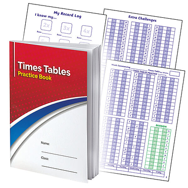 Times Tables Practice Book - A5