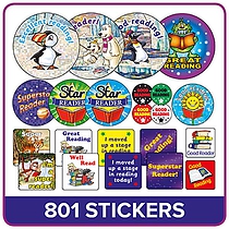 Reading Reward Stickers Value Pack (801 Stickers)