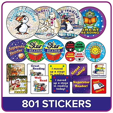 Reading Reward Stickers Value Pack (816 Stickers)