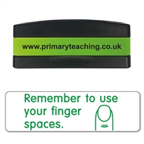Remember to Use Your Finger Spaces Stakz Stamper - Green Ink (44 x 13mm)