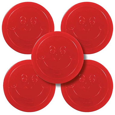 50 Plastic Tokens - Red - 35mm