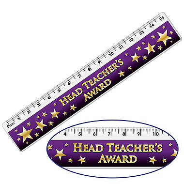 Head Teachers Award Ruler - 15cm