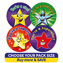 Scented Berry Stickers - Stars and Superstars (32mm)
