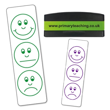 Smiley Faces Assessment Stakz Stamper (44mm x 13mm)