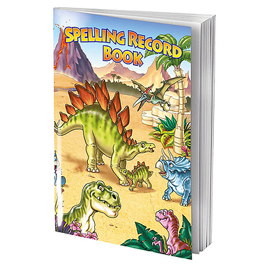 Spelling Record Books - Dinosaurs (A5 - 56 Pages)