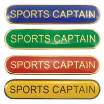 Sports Captain Enamel Badge (45mm x 9mm)