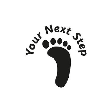 Your Next Step Footprint Stamper - Black Ink (10mm)