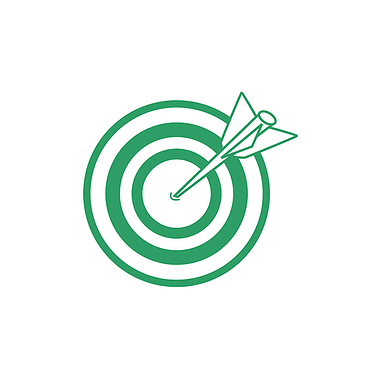 Mini Target Stamper - Green - 10mm