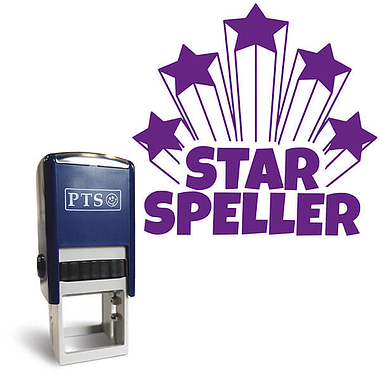 Star Speller Stamper - Purple Ink (25mm)