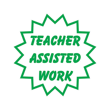 Teacher Assisted Work Stamper - Green - 25mm
