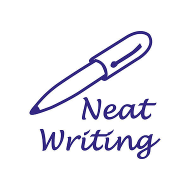 Neat Writing Stamper - Blue - 25mm