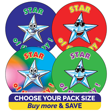 Star of the Day Stickers (37mm)