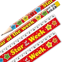 Star of the Week Pencil and Ruler (Set of 12)