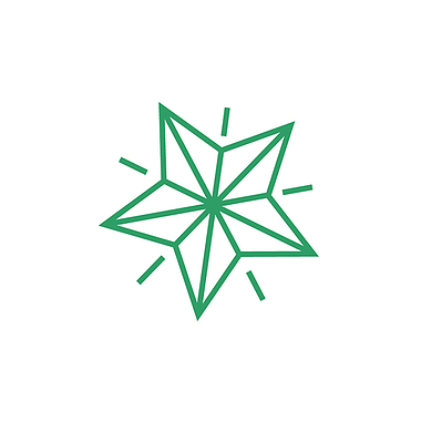 Star Stamper - Green Ink (10mm)