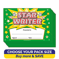 Star Writer Certificates - Holographic (A5)