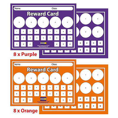 Sticker Reward Cards - House Colour (16 Cards - A5)