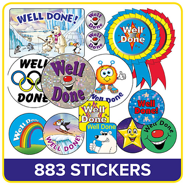 Stickers Value Pack - Well Done (883 Stickers)