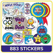 Stickers Value Pack - Well Done (883 Stickers)
