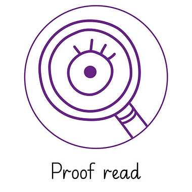 Pedagogs Marking Stamper - Proof Read (Purple Ink - 20mm)