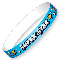 Super Star Glossy Wristbands (10 Wristbands - 230mm x 18mm) Brainwaves