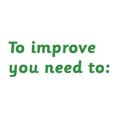To Improve You Need To Stamper - Green - 38 x 15mm
