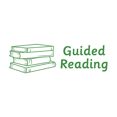 Guided Reading Book Stack Stamper - Green - 38 x 15mm