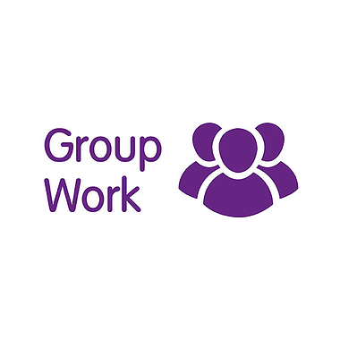 Group Work Stamper - Purple - 38 x 15mm
