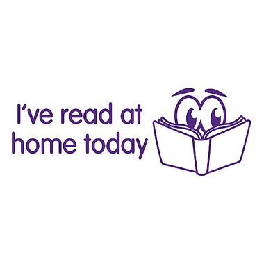 I've Read At Home Today Stamper - Purple - 38 x 15mm