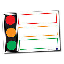 Traffic Light Poster - Write N Wipe - A1