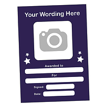 Upload Your Own Image Star Portrait Certificate - A5