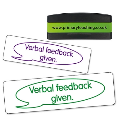 Verbal Feedback Given Stakz Stamper - 44 x 13mm