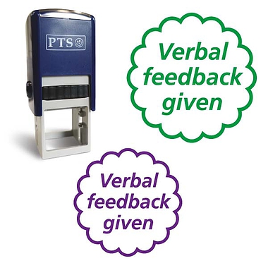 Verbal Feedback Given Stamper (20mm)