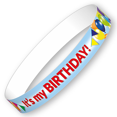 It's my BIRTHDAY! Wristbands (10 Wristbands - 230mm x 18mm)