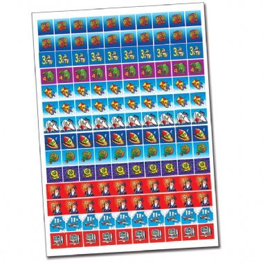 Times Tables Stickers Value Pack (700 Stickers - 16mm)
