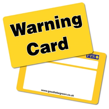 Warning Card CertifiCARDS (Yellow x 10)