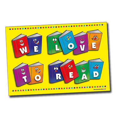 We Love to Read Poster - A2
