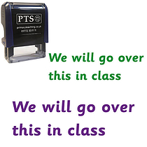 We Will Go Over This in Class Stamper - 38 x 15mm