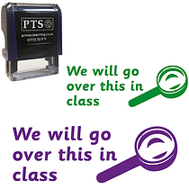 We Will Go Over This In Class Stamper- 38 x 15mm