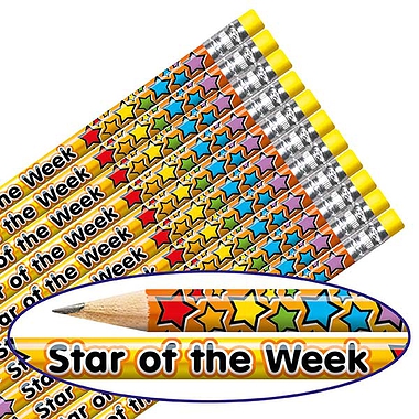 12 Star of the Week Pencils - Orange
