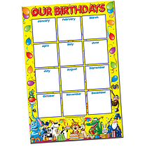 Write & Wipe 'Our Birthdays' Poster (A1 Sized) 