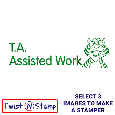 T. A. Assisted Work Tiger Twist N Stamp Brick - Green